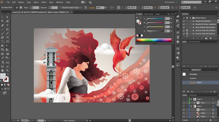 Screenshot of Adobe Illustrator