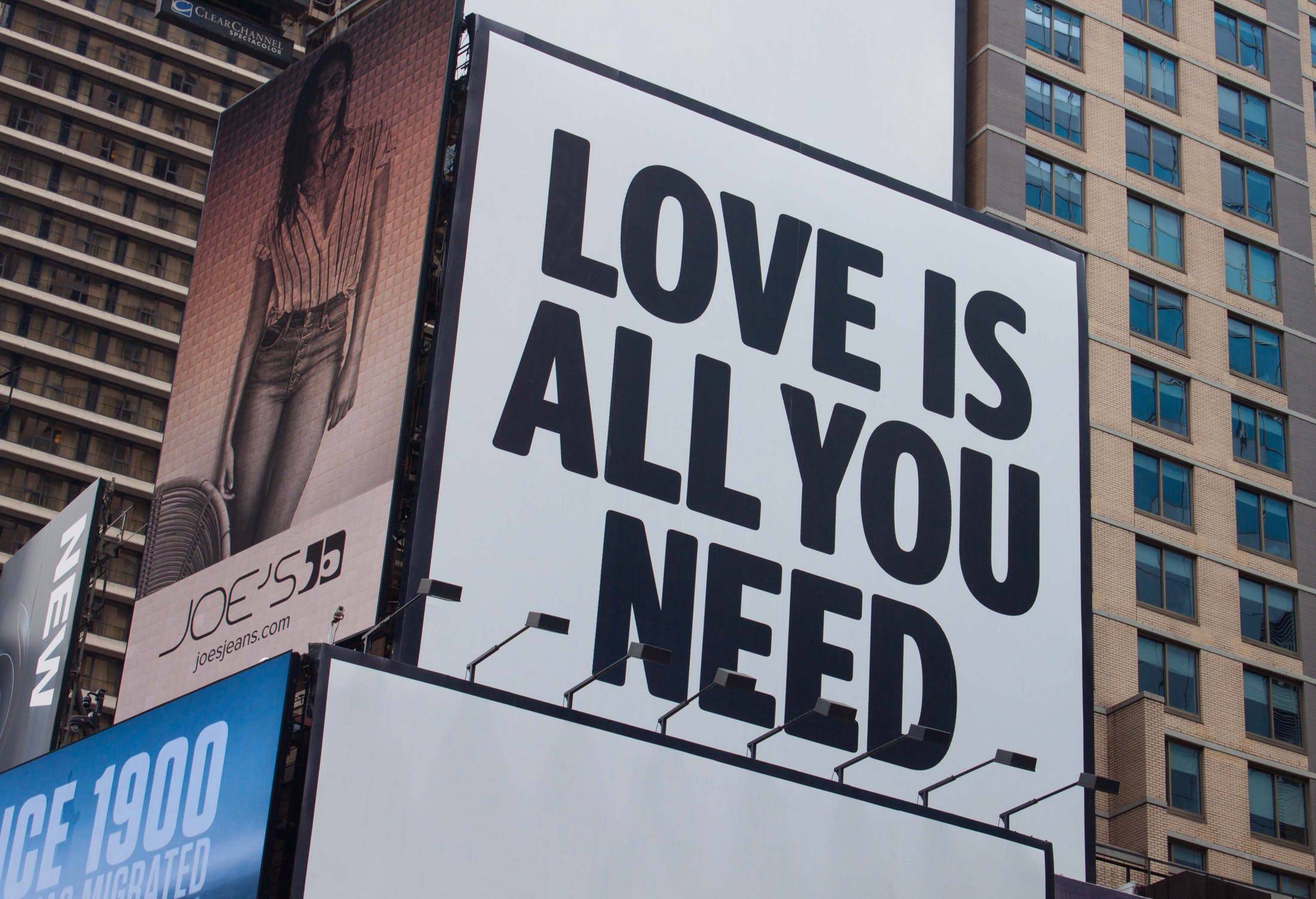 All you need is love sign 