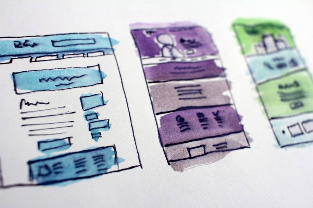 Wireframing design for an app