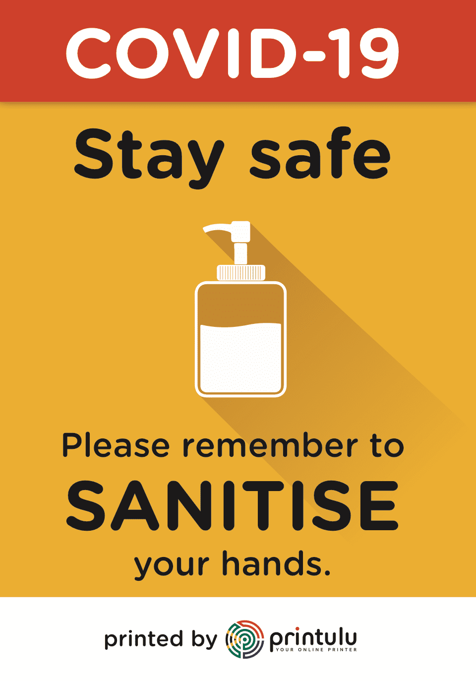 Sanitise poster