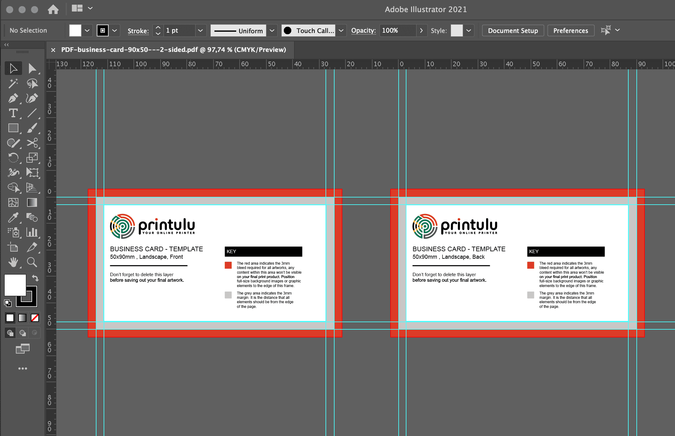 Business Card Template Exaplained