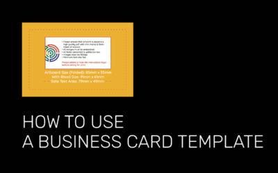 How to use a Printulu Business Card Template for your Design
