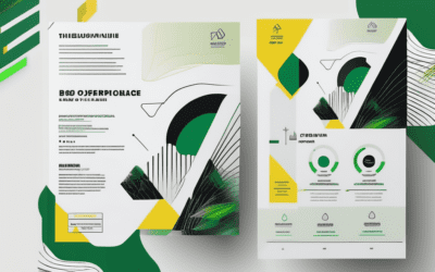 A flyer with a striking design that emphasizes the use of white space to highlight key elements and maintain visual balance