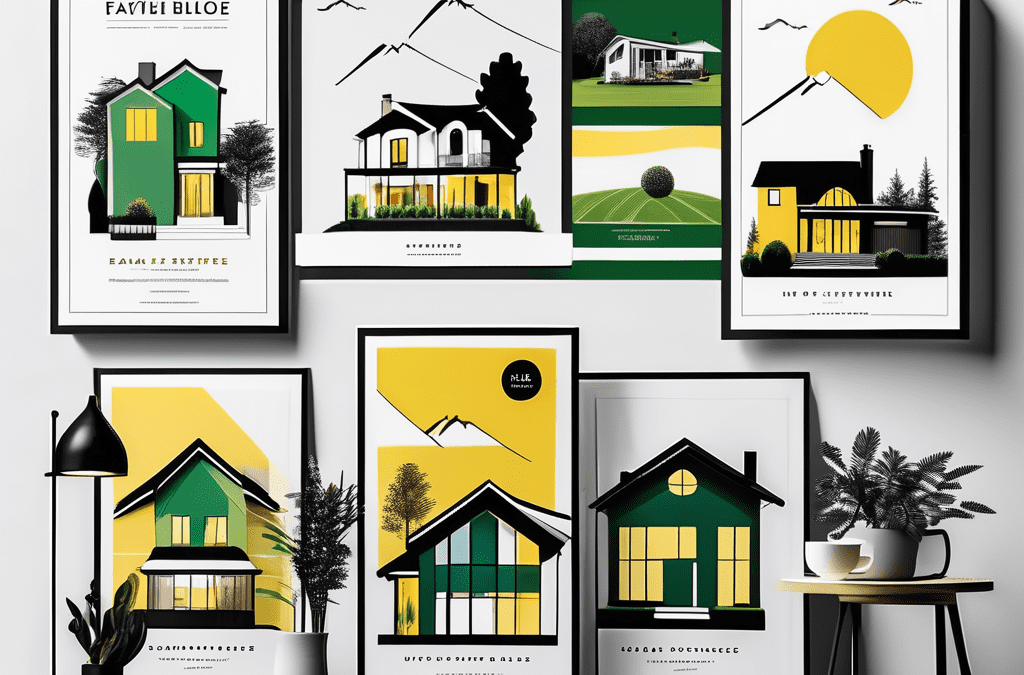 Various styled real estate flyers