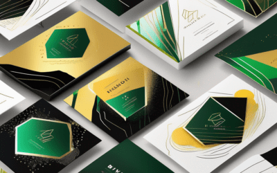A variety of flyers with different foil stamping finishes